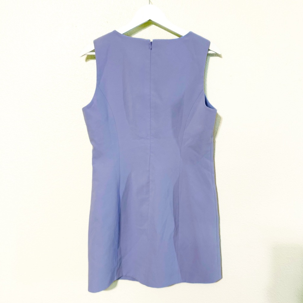 Amanda Uprichard Puzzle Mini Dress in French Lavender size large - Picture 3 of 6
